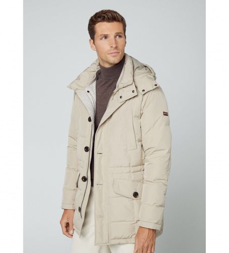 HM403013 Long manteau à capuche matelassé (XL), Casuel, Polyester, Manche longue - Hackett London - Modalova