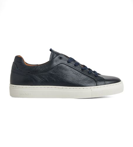 HMS21227 Baskets en cuir Icon Cupsole (41), Plat, Lacets, Casuel, Marine - Hackett London - Modalova