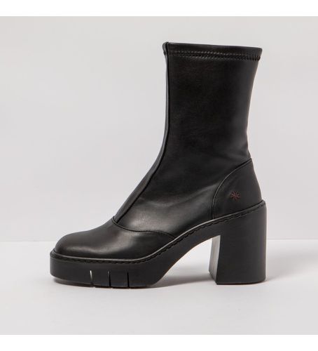 Bottines en cuir - Hauteur du talon : 9cm (36), 8 à 10 cm, Fermeture éclair, Casuel - Art - Modalova