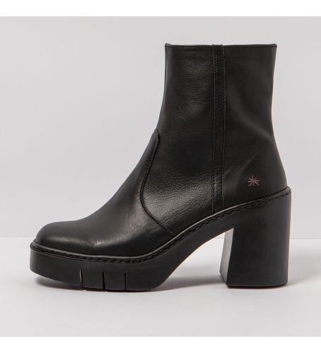 Bottines en cuir - Hauteur du talon : 9cm (39), 8 à 10 cm, Fermeture éclair, Casuel - Art - Modalova