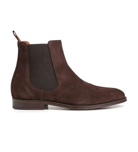 HMS21304 Bottines chelsea Bob en cuir marron (45), Plat, Aucun, Casuel - Hackett London - Modalova