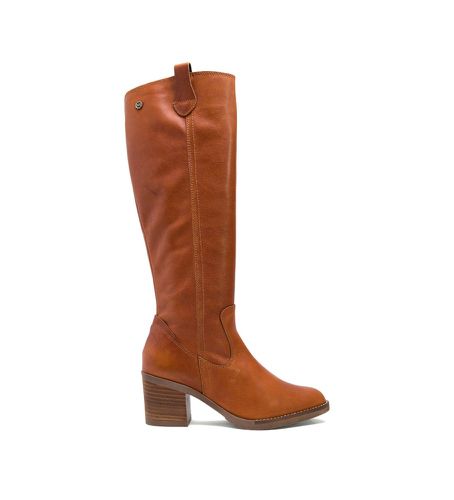 Bottes en cuir marron Nina -Hauteur du talon 6,5cm (39), 5 à 8 cm, Fermeture éclair, Casuel - Porronet - Modalova