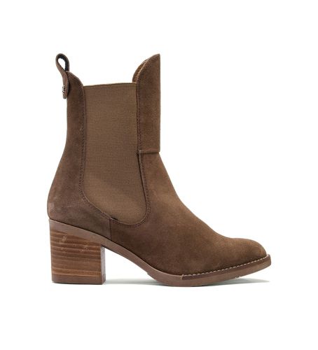 Bottines en cuir marron Ninet - Hauteur du talon 6,5cm (41), 5 à 8 cm, Aucun, Casuel - Porronet - Modalova