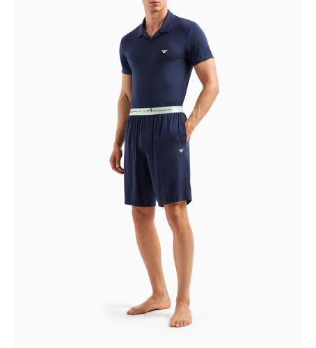 R511 Short Pyjama Pack (S), Homewear, Modal, Manche courte, Marine - Emporio Armani - Modalova