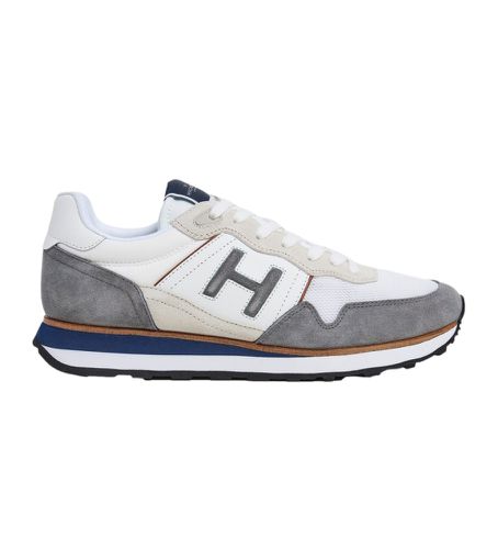 HMS21386 Telfor Varsity Leather Sneakers (40), Cuir, Blanc, Plat, Lacets, Casuel - Hackett London - Modalova