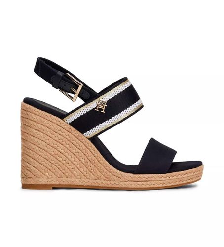 FW0FW08045 Sandales High (36), Tissu, 5 à 8 cm, Boucle, Casuel, Marine - Tommy Hilfiger - Modalova