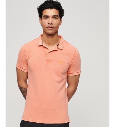 M1110345A Polo corail Vint Destroy (M), Casuel, Orange, Coton, Manche courte - Superdry - Modalova