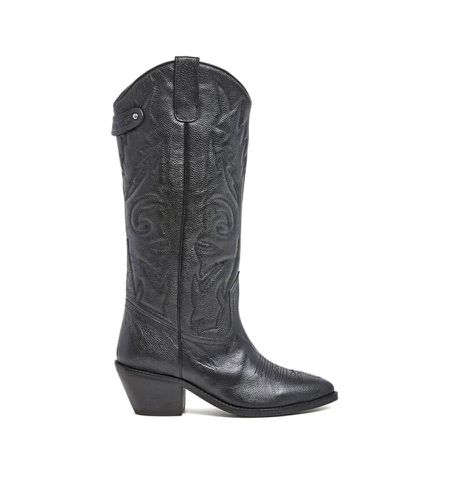 PLS50511 Bottes de cow-boy en cuir - Hauteur du talon 5cm (38), 5 à 8 cm, Aucun, Casuel - Pepe Jeans - Modalova