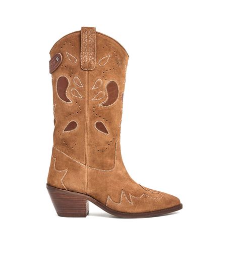 PLS50512 Bottes en cuir de cow-boy marron - Hauteur du talon : 5 cm (39), 3 à 5 cm, Aucun, Casuel - Pepe Jeans - Modalova