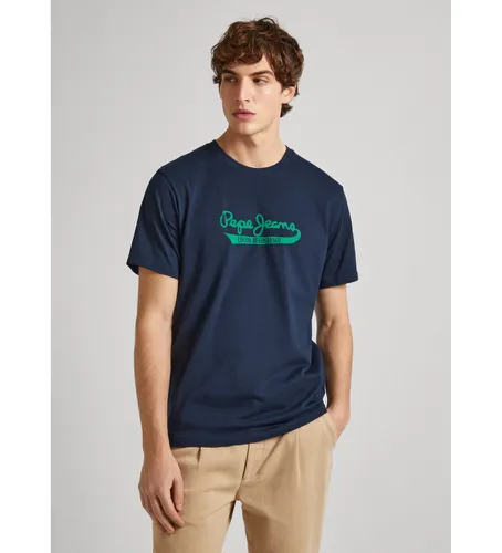 PM509390 T-shirt Claude (S), Casuel, Coton, Manche courte, Durable, Marine - Pepe Jeans - Modalova