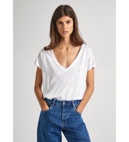 PL505855 T-shirt à col en V (L), Casuel, Coton, Manche courte - Pepe Jeans - Modalova