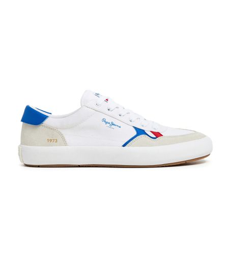 PMS31038 Travis Brit Leather Sneakers (41), Cuir, Blanc, Plat, Lacets, Casuel, Durable - Pepe Jeans - Modalova