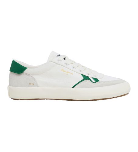 PMS31038 Travis Brit Off- Leather Sneakers (43), Cuir, Blanc, Plat, Lacets, Casuel, Durable - Pepe Jeans - Modalova