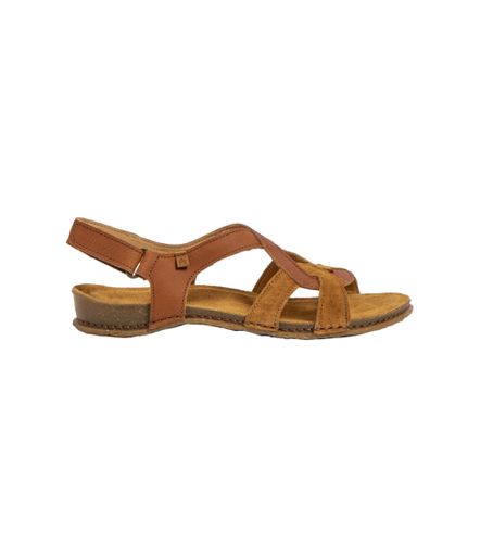 ND005_023 Sandales en cuir N5819 Panglao marron (37), Plat, Velcro, Casuel - El Naturalista - Modalova