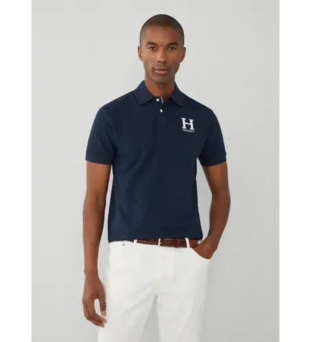 HM563310 Polo Heritage (S), Casuel, Coton, Manche courte, Marine - Hackett London - Modalova