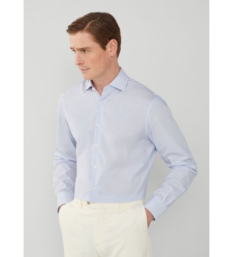 HM309846 Chemise à carreaux Luxe Graph (XS), Blanc, Coton, Classique, Manche longue - Hackett London - Modalova