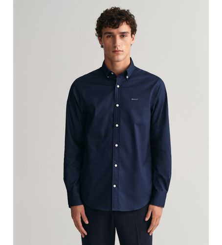 Pinpoint Oxford Shirt Regular Fit (S), Casuel, Coton, Manche longue, Marine - Gant - Modalova