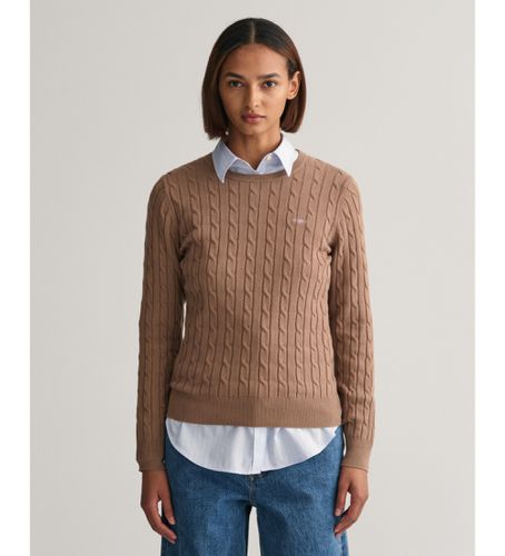 Pull tricoté en coton marron Eights (XS), Casuel, Manche longue - Gant - Modalova