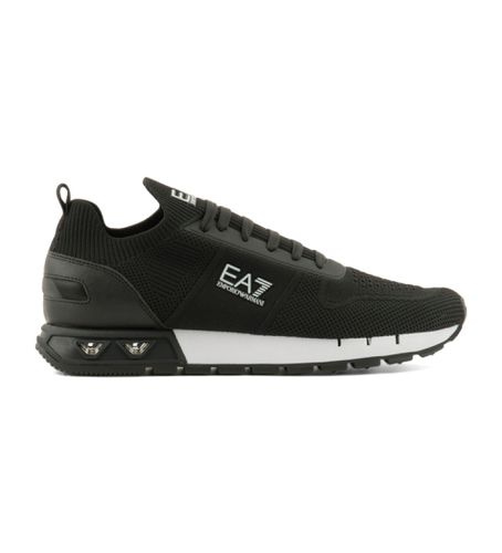 Unisex. X8X171_XK373 Trainers & White Legacy Knit (44), Noir, Plat, Lacets, Casuel - EA7 - Modalova