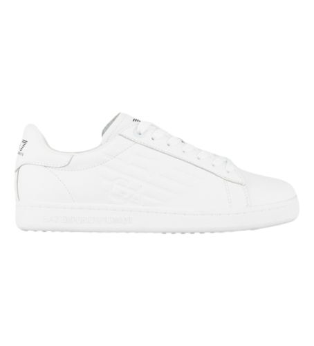 Unisex. X8X001_XCC51 Classic Cc Leather Sneakers (44), Cuir, Blanc, Plat, Lacets, Casuel - EA7 - Modalova