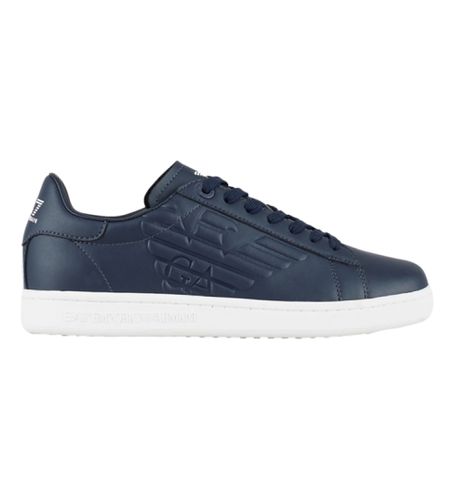 Unisex. X8X001_XCC51 Classic Cc Leather Sneakers (44), Cuir, Plat, Lacets, Casuel, Marine - EA7 - Modalova