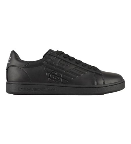 Unisex. X8X001_XCC51 Classic Cc Leather Sneakers (44), Cuir, Noir, Plat, Lacets, Casuel - EA7 - Modalova