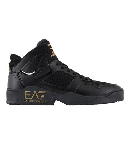 Unisex. X8Z039_XK331 New Basket trainers (44), Noir, Plat, Lacets, Casuel - EA7 - Modalova