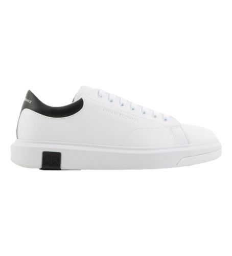 XUX123XV534K488 Action Leather Sneakers (44), Cuir, Blanc, Plat, Lacets, Casuel - Armani Exchange - Modalova