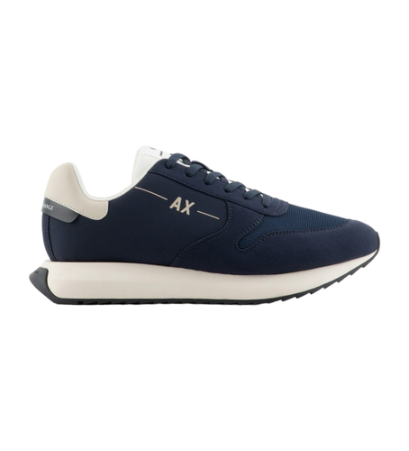 XUX209XV812N151 Baskets logo (44), Plat, Lacets, Casuel, Marine - Armani Exchange - Modalova