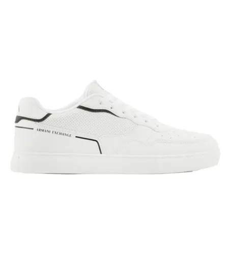 XUX199XV800K488 Trainers Clássic (44), Blanc, Plat, Lacets, Casuel - Armani Exchange - Modalova