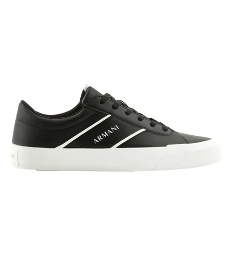 XUX165XV758S277 Trainers Logo (44), Noir, Plat, Lacets, Casuel - Armani Exchange - Modalova