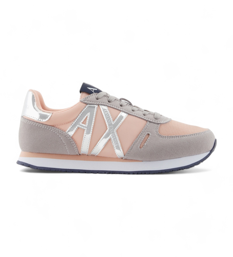 XDX031XV137T286 Baskets en microfibre avec logo (38), Plat, Lacets, Casuel - Armani Exchange - Modalova