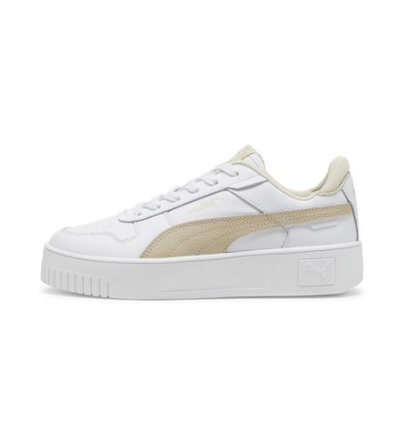 Carina Street Leather Sneakers (36), Cuir, Blanc, Plat, Lacets, Casuel - Puma - Modalova