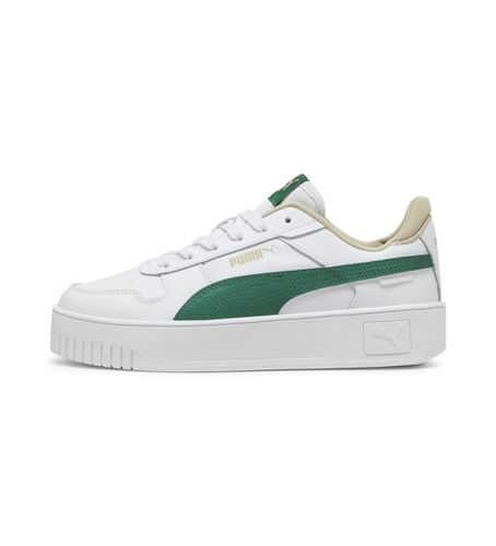 Carina Street Leather Sneakers (38), Cuir, Blanc, Plat, Lacets, Casuel - Puma - Modalova