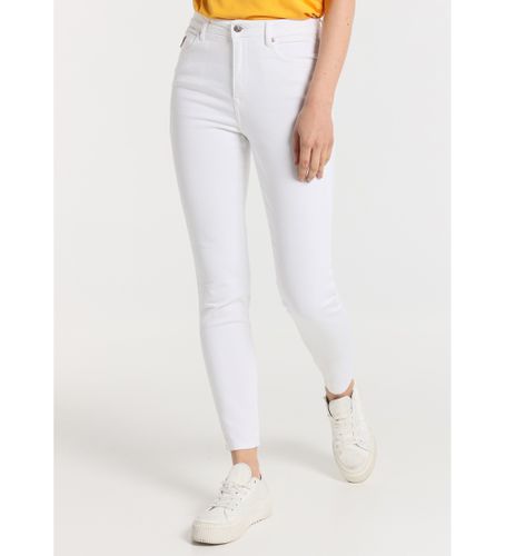 Pantalon couleur taille haute skinny cheville - Taille moyenne 5 poches (32), Casuel, Coton - Lois Jeans - Modalova