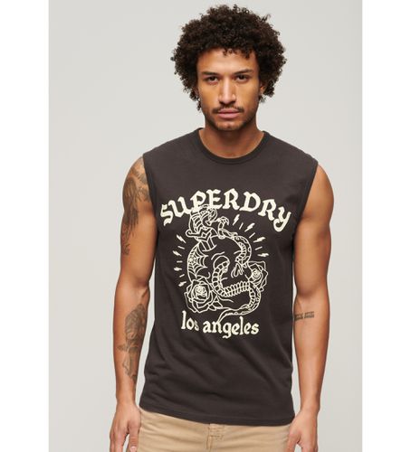 M6010817A T-shirt graphique avec motif de tatouage marron (L), Casuel, Coton, Sans manches / bretelles - Superdry - Modalova