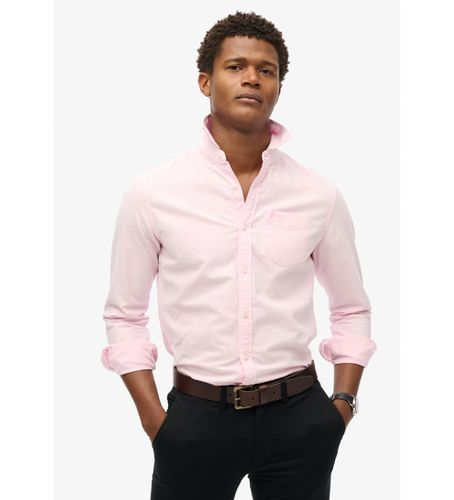 M4010653A Chemise oxford à manches roses (XXL), Casuel, Coton, Manche longue - Superdry - Modalova