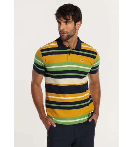 Polo en piqué à manches courtes et à rayures multicolores (XXL), Casuel, Coton, Manche courte - Lois Jeans - Modalova