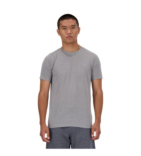 MT41070 Sport Essentials T-shirt Heathertech (S), Casuel, Manche courte, Polister recyclé, Durable - New Balance - Modalova