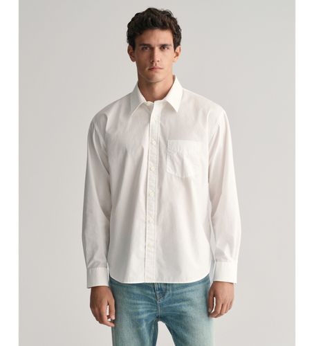 Chemise en popeline Heritage à coupe décontractée (L), Casuel, Coton, Manche longue - Gant - Modalova