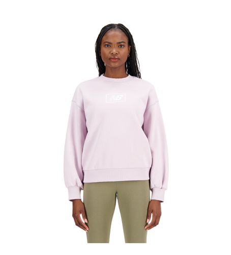 WT33528 T-shirt en polaire Essentials avec dos brossé (S), Casuel, Sport, Rose, Coton - New Balance - Modalova