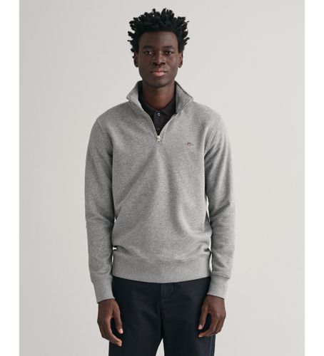 Sweat-shirt Shield half-zip (L), Casuel, Gris, Coton - Gant - Modalova