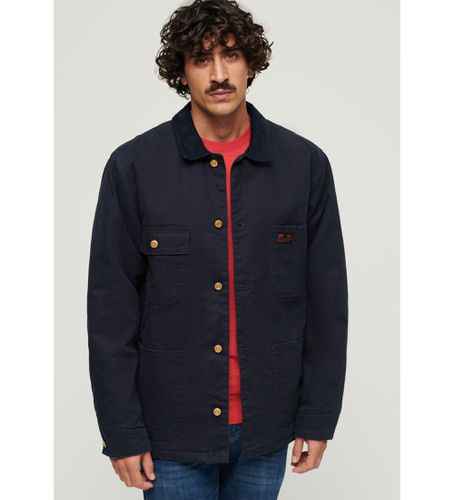 M5011880A Veste à quatre poches Chore Surplus (S), Casuel, Coton, Manche longue, Marine - Superdry - Modalova