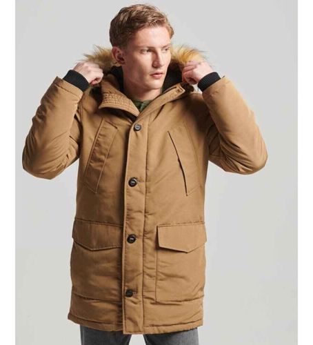 M5011741A Parka à capuche en fausse fourrure Everest marron (S), Casuel, Polyester, Durable - Superdry - Modalova