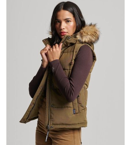 W5011551A Gilet matelassé en fausse fourrure Everest (XXS), Casuel, Polyester - Superdry - Modalova