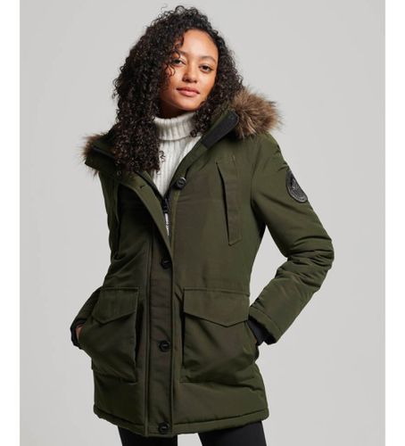 W5011572A Parka à capuche en fausse fourrure Everest (XS), Casuel, Vert, Polyester - Superdry - Modalova