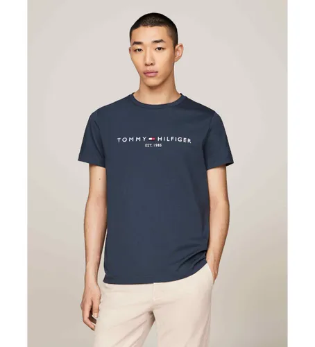 MW0MW11797 T-shirt slim avec logo brodé en (M), Casuel, Coton, Manche courte - Tommy Hilfiger - Modalova