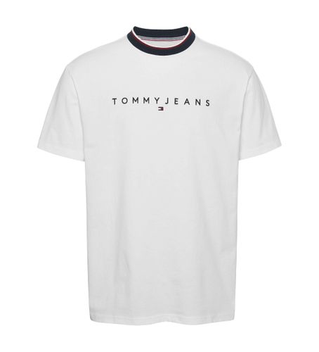 DM0DM19733 T-shirt avec logo (L), Casuel, Manche courte, Le coton biologique, Durable - Tommy Jeans - Modalova