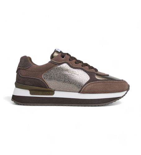 PLS60024 Rusper Stars Leather Sneakers brown (36), Cuir, Marron, 3 à 5 cm, Lacets, Casuel - Pepe Jeans - Modalova