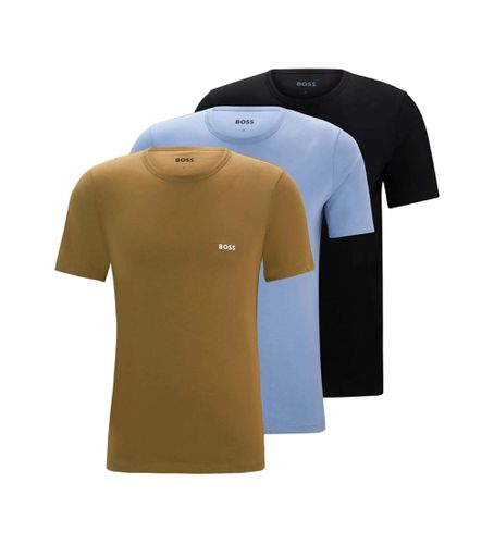 Lot de 3 T-shirts brodés avec logo , , marine (M), Homewear, Coton, Manche courte - BOSS - Modalova